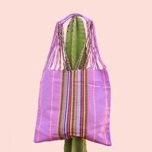 Load image into Gallery viewer, striped textile tote