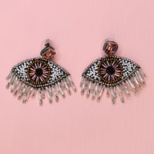Load image into Gallery viewer, metallic eye earrings
