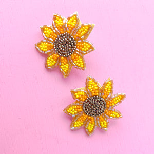 sunflower earrings